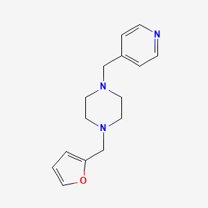 1-(Furan-2-ylmethyl)-4-(pyridin-4-ylmethyl)piperazine