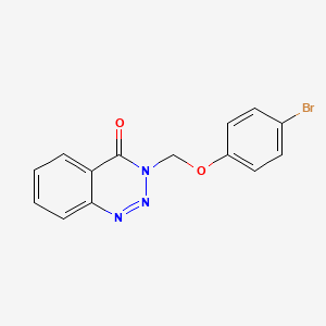 3-[(4-bromophenoxy)methyl]-1,2,3-benzotriazin-4(3H)-one