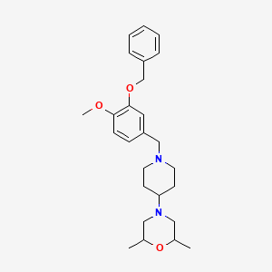 4-{1-[3-(Benzyloxy)-4-methoxybenzyl]piperidin-4-yl}-2,6-dimethylmorpholine