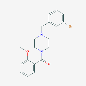 molecular formula C19H21BrN2O2 B10880472 [4-(3-Bromobenzyl)piperazin-1-yl](2-methoxyphenyl)methanone 