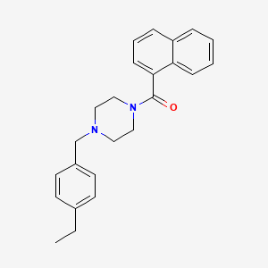 molecular formula C24H26N2O B10880477 [4-(4-Ethylbenzyl)piperazin-1-yl](naphthalen-1-yl)methanone 