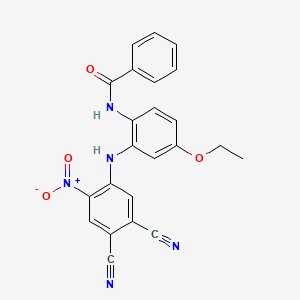 N-{2-[(4,5-dicyano-2-nitrophenyl)amino]-4-ethoxyphenyl}benzamide