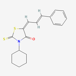 3-Cyclohexyl-5-(3-phenyl-allylidene)-2-thioxo-thiazolidin-4-one