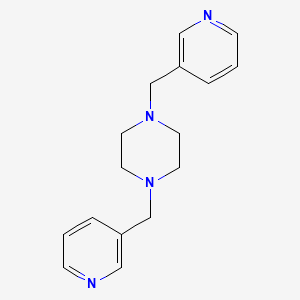 molecular formula C16H20N4 B10880491 1,4-Bis(pyridin-3-ylmethyl)piperazine 