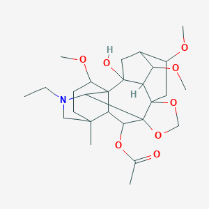 molecular formula C₂₇H₄₁NO₈ B108805 德尔塔林 CAS No. 6836-11-9