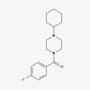 molecular formula C17H23FN2O B10880516 (4-Cyclohexylpiperazin-1-yl)(4-fluorophenyl)methanone 