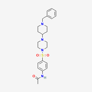 N-(4-{[4-(1-benzylpiperidin-4-yl)piperazin-1-yl]sulfonyl}phenyl)acetamide