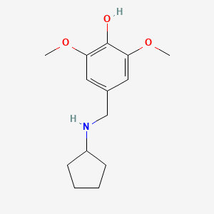 4-[(Cyclopentylamino)methyl]-2,6-dimethoxyphenol