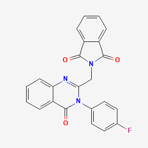 molecular formula C23H14FN3O3 B10880607 2-{[3-(4-fluorophenyl)-4-oxo-3,4-dihydroquinazolin-2-yl]methyl}-1H-isoindole-1,3(2H)-dione 