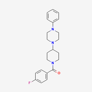 (4-Fluorophenyl)[4-(4-phenylpiperazin-1-yl)piperidin-1-yl]methanone