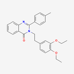 3-[2-(3,4-diethoxyphenyl)ethyl]-2-(4-methylphenyl)quinazolin-4(3H)-one