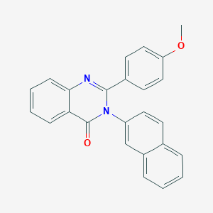 molecular formula C25H18N2O2 B10880627 2-(4-methoxyphenyl)-3-(naphthalen-2-yl)quinazolin-4(3H)-one 