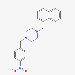 1-(Naphthalen-1-ylmethyl)-4-(4-nitrobenzyl)piperazine