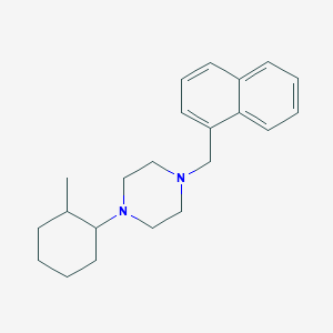 molecular formula C22H30N2 B10880644 1-(2-Methylcyclohexyl)-4-(naphthalen-1-ylmethyl)piperazine 