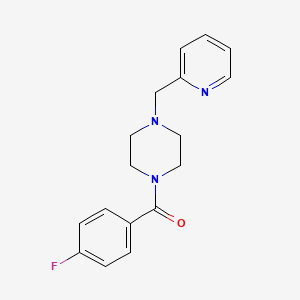 (4-Fluorophenyl)[4-(pyridin-2-ylmethyl)piperazin-1-yl]methanone