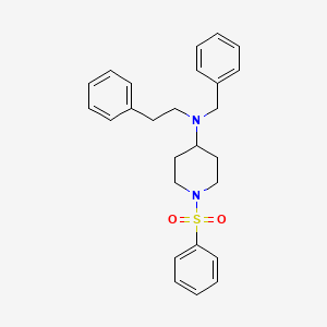 molecular formula C26H30N2O2S B10880656 N-benzyl-N-(2-phenylethyl)-1-(phenylsulfonyl)piperidin-4-amine 