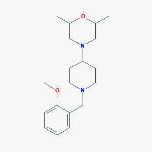 molecular formula C19H30N2O2 B10880674 4-[1-(2-Methoxybenzyl)piperidin-4-yl]-2,6-dimethylmorpholine 