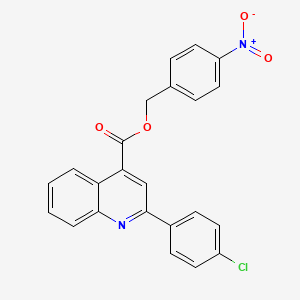 4-Nitrobenzyl 2-(4-chlorophenyl)quinoline-4-carboxylate