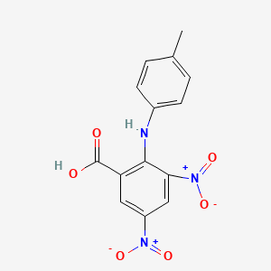 2-[(4-Methylphenyl)amino]-3,5-dinitrobenzoic acid