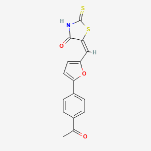 5-((5-(4-Acetylphenyl)furan-2-yl)methylene)-2-thioxothiazolidin-4-one