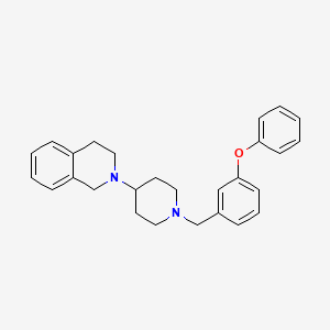 molecular formula C27H30N2O B10880738 2-[1-(3-Phenoxybenzyl)piperidin-4-yl]-1,2,3,4-tetrahydroisoquinoline 