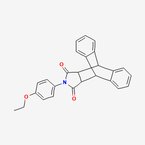 molecular formula C26H21NO3 B10880743 17-(4-Ethoxyphenyl)-17-azapentacyclo[6.6.5.02,7.09,14.015,19]nonadeca-2,4,6,9,11,13-hexaene-16,18-dione CAS No. 59252-53-8