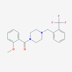 (2-Methoxyphenyl){4-[2-(trifluoromethyl)benzyl]piperazin-1-yl}methanone