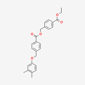 4-(Ethoxycarbonyl)benzyl 4-[(3,4-dimethylphenoxy)methyl]benzoate