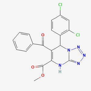 Methyl 7-(2,4-dichlorophenyl)-6-(phenylcarbonyl)-4,7-dihydrotetrazolo[1,5-a]pyrimidine-5-carboxylate