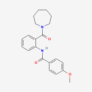 N-[2-(azepan-1-ylcarbonyl)phenyl]-4-methoxybenzamide