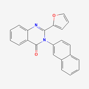 2-(furan-2-yl)-3-(naphthalen-2-yl)quinazolin-4(3H)-one