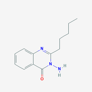 molecular formula C13H17N3O B10880886 3-Amino-2-pentyl-3H-quinazolin-4-one 