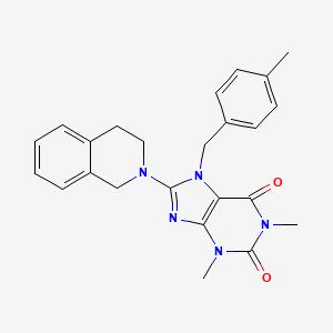 8-(3,4-dihydroisoquinolin-2(1H)-yl)-1,3-dimethyl-7-(4-methylbenzyl)-3,7-dihydro-1H-purine-2,6-dione