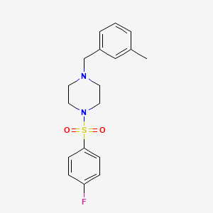 1-[(4-Fluorophenyl)sulfonyl]-4-(3-methylbenzyl)piperazine