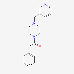 Piperazine, 1-(phenylacetyl)-4-(3-pyridinylmethyl)-