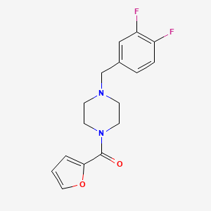 molecular formula C16H16F2N2O2 B10880962 [4-(3,4-Difluorobenzyl)piperazin-1-yl](furan-2-yl)methanone 