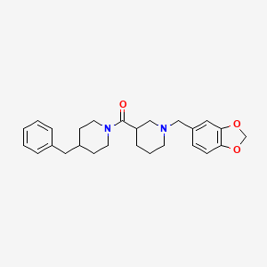 [1-(1,3-Benzodioxol-5-ylmethyl)piperidin-3-yl](4-benzylpiperidin-1-yl)methanone