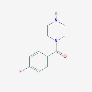 molecular formula C11H13FN2O B010881 1-(4-Fluorobenzoyl)piperazine CAS No. 102391-98-0