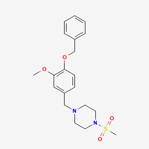 1-[4-(Benzyloxy)-3-methoxybenzyl]-4-(methylsulfonyl)piperazine