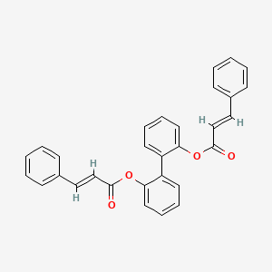 molecular formula C30H22O4 B10881040 2,2'-Biphenylene dicinnamate 