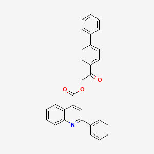 2-(Biphenyl-4-yl)-2-oxoethyl 2-phenylquinoline-4-carboxylate