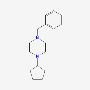 molecular formula C16H24N2 B10881052 1-Benzyl-4-cyclopentylpiperazine 