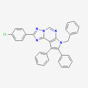 7-benzyl-2-(4-chlorophenyl)-8,9-diphenyl-7H-pyrrolo[3,2-e][1,2,4]triazolo[1,5-c]pyrimidine