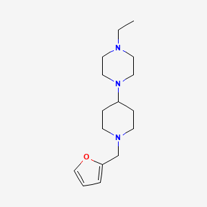 1-Ethyl-4-[1-(furan-2-ylmethyl)piperidin-4-yl]piperazine