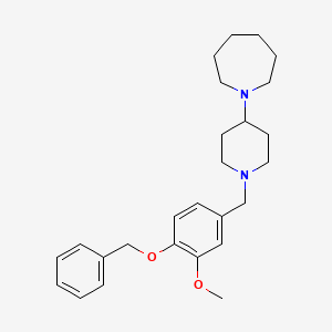 1-{1-[4-(Benzyloxy)-3-methoxybenzyl]piperidin-4-yl}azepane