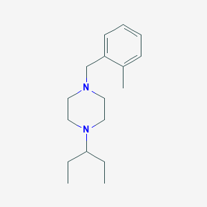 molecular formula C17H28N2 B10881102 1-(2-Methylbenzyl)-4-(pentan-3-yl)piperazine 