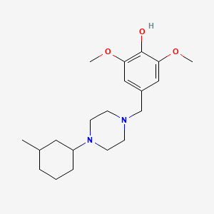 2,6-Dimethoxy-4-{[4-(3-methylcyclohexyl)piperazin-1-yl]methyl}phenol