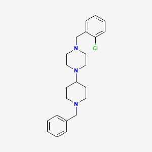 1-(1-Benzylpiperidin-4-yl)-4-[(2-chlorophenyl)methyl]piperazine