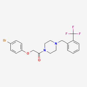 2-(4-Bromophenoxy)-1-{4-[2-(trifluoromethyl)benzyl]piperazin-1-yl}ethanone