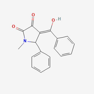 molecular formula C18H15NO3 B10881215 4-benzoyl-3-hydroxy-1-methyl-5-phenyl-1,5-dihydro-2H-pyrrol-2-one 